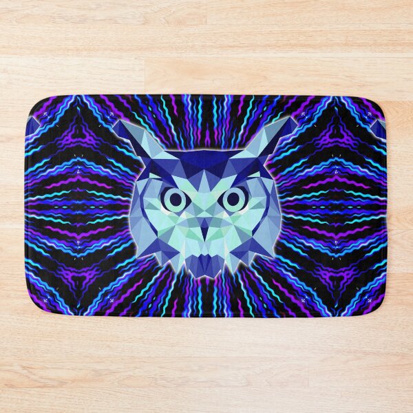 Item preview, Geometric Winter Ice Owl designed and sold by NoMatterLab.