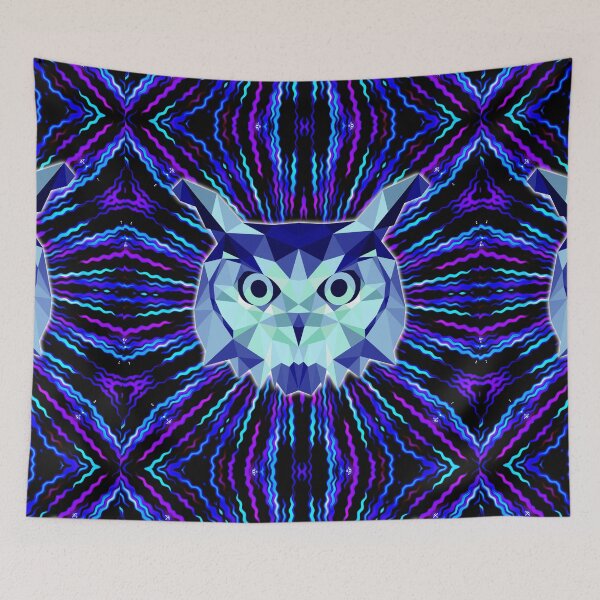 Item preview, Geometric Winter Ice Owl designed and sold by NoMatterLab.