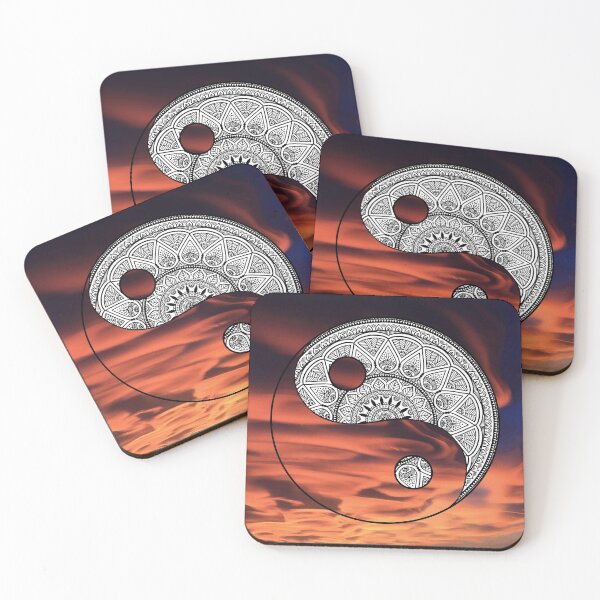 Item preview, Yin and Yang Abstract Sky Sunset designed and sold by djal-lk.