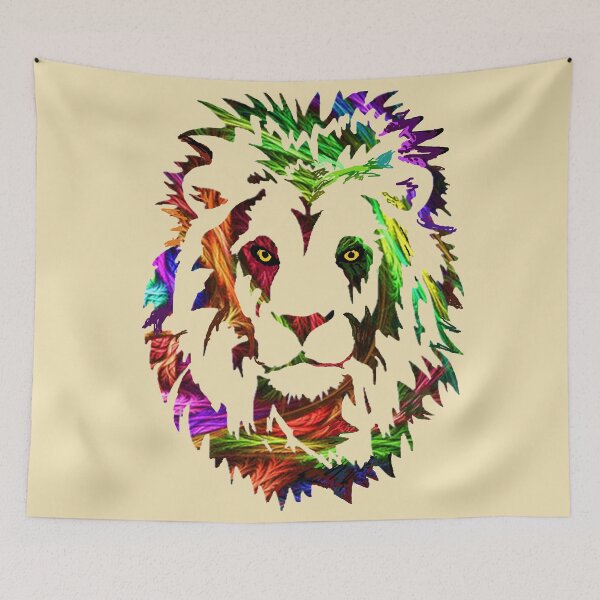 Item preview, mosaic lion face designed and sold by THE AMERICAN TEEVANGELIST.