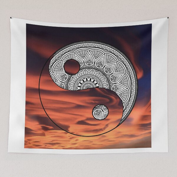 Item preview, Yin and Yang Abstract Sky Sunset designed and sold by djal-lk.
