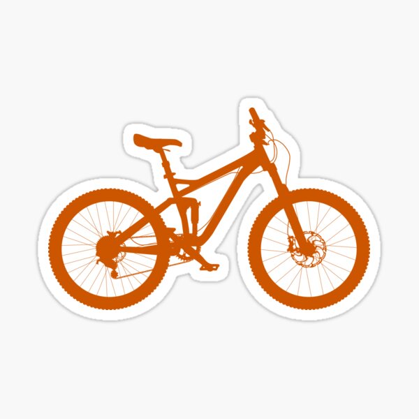Pegatina for Sale con la obra «Bicicleta de montaña retro» de TigerTomDesign