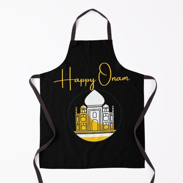 Item preview, Happy Onam Indian Festival Yellow Taj Mahal Souvenir Gift idea for India Lovers designed and sold by conceptDVS.
