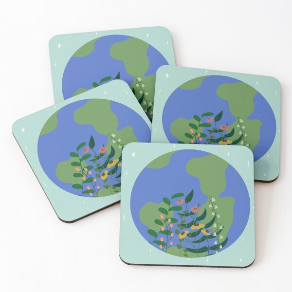 Item preview, Earth with flowers  designed and sold by Clembr.