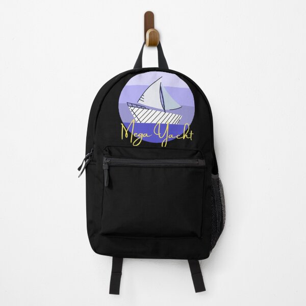 Item preview, Purple Gradient Shadows Sail and Mega Yacht White, Blue and Yellow Luxury Luxurious Life Billionaire Gift designed and sold by conceptDVS.