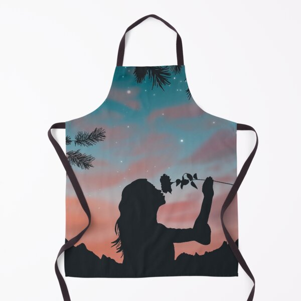 Item preview, Dreamy evening sky scene with female silhouette designed and sold by ToriaScarlett.