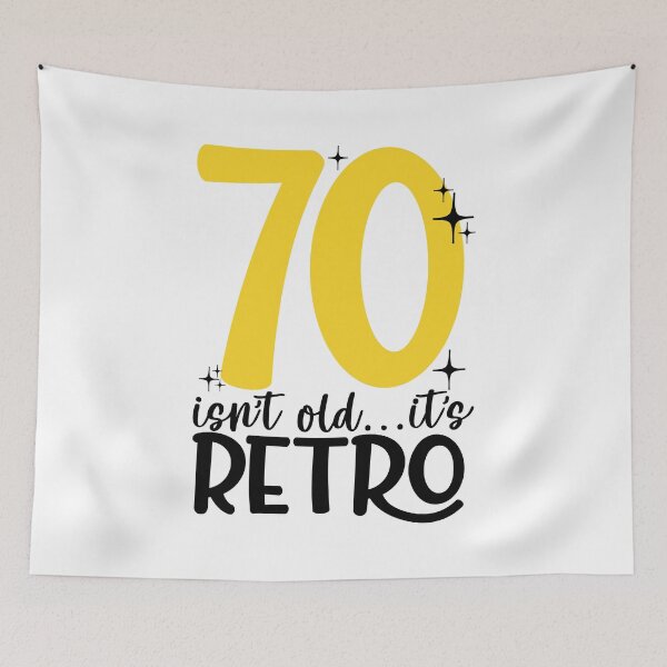 Item preview, 70 isn’t old it’s retro designed and sold by purpleblobart.