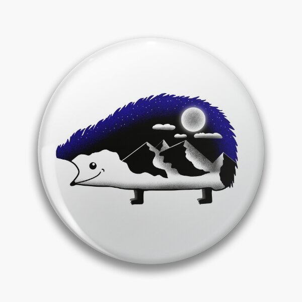 Artikelvorschau, Igel - Nacht Natur Illustration Tierliebhaber - Igel, Geschenke entworfen und verkauft von HappyTees Lab.