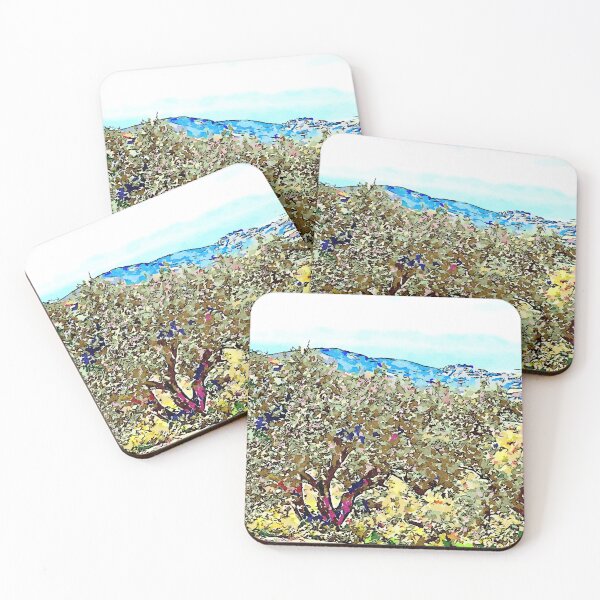 Item preview,  trees, landscape, trees, green, olive grove, olive trees, countryside, designed and sold by Giuseppe Cocco.