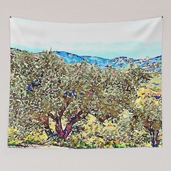 Item preview,  trees, landscape, trees, green, olive grove, olive trees, countryside, designed and sold by Giuseppe Cocco.