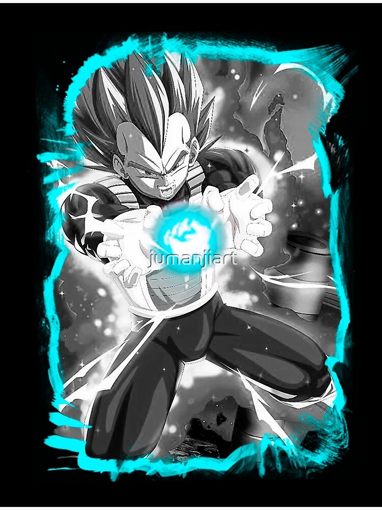 Super Saiyan Blue Evolved Vegeta (Dragon Ball Z) Premium Art Print