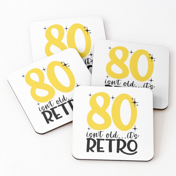 Item preview, 80 isn’t old it’s retro designed and sold by purpleblobart.