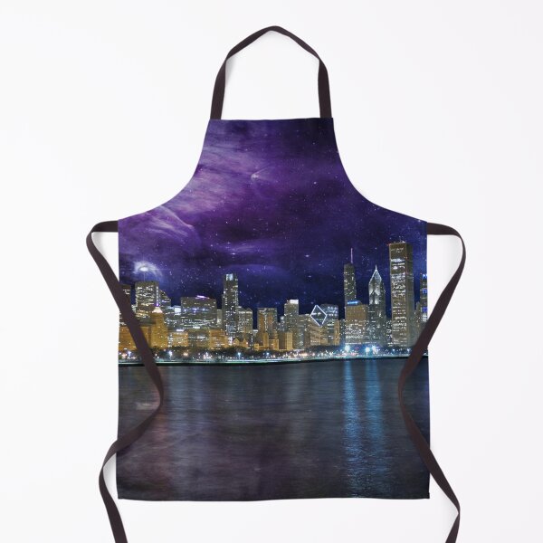 Artikelvorschau, Spacey Chicago Skyline entworfen und verkauft von Frankie Cat Photography.