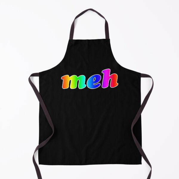 Item preview, 'Meh' Phrase in Rainbow Gradient designed and sold by Bumblefuzzies.
