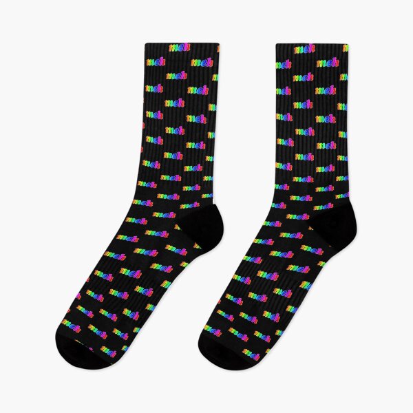 Item preview, 'Meh' Phrase in Rainbow Gradient designed and sold by Bumblefuzzies.