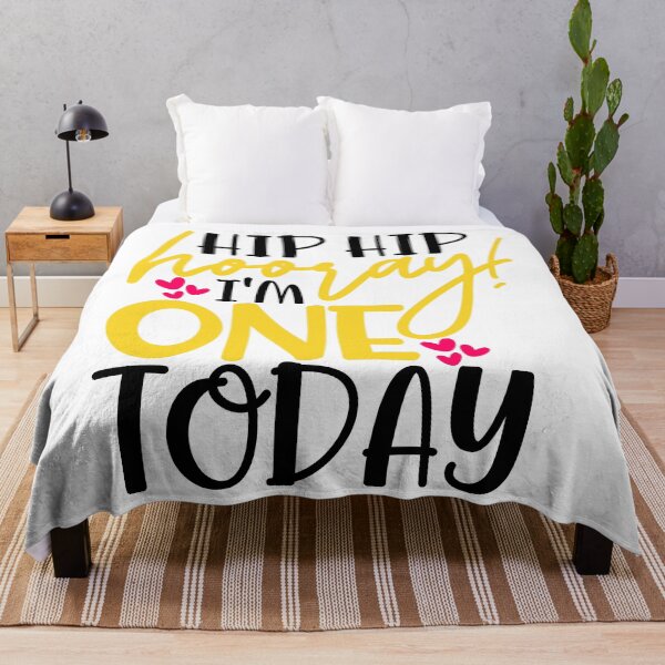 Item preview, Hip hip hooray I’m One today designed and sold by purpleblobart.