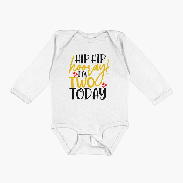 Item preview, Hip hip hooray I’m two today designed and sold by purpleblobart.