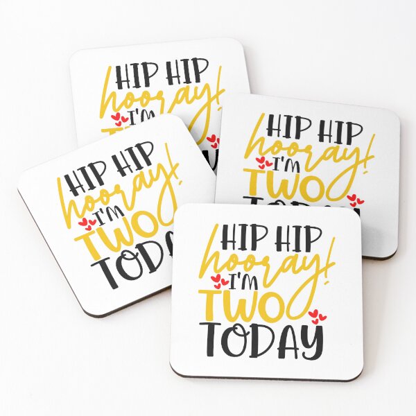 Item preview, Hip hip hooray I’m two today designed and sold by purpleblobart.