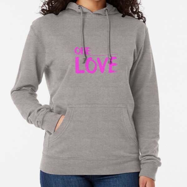 ONE LOVE pink Lightweight Hoodie