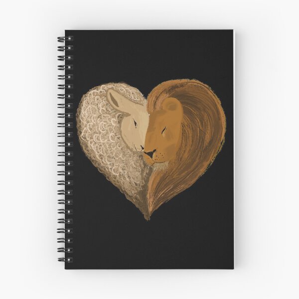 Item preview, Lion and Lamb Love Heart Design designed and sold by ravenmandyshop.