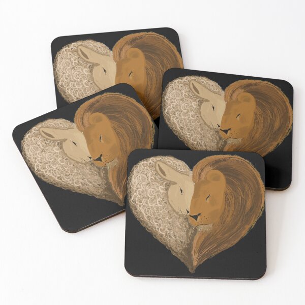 Item preview, Lion and Lamb Love Heart Design designed and sold by ravenmandyshop.