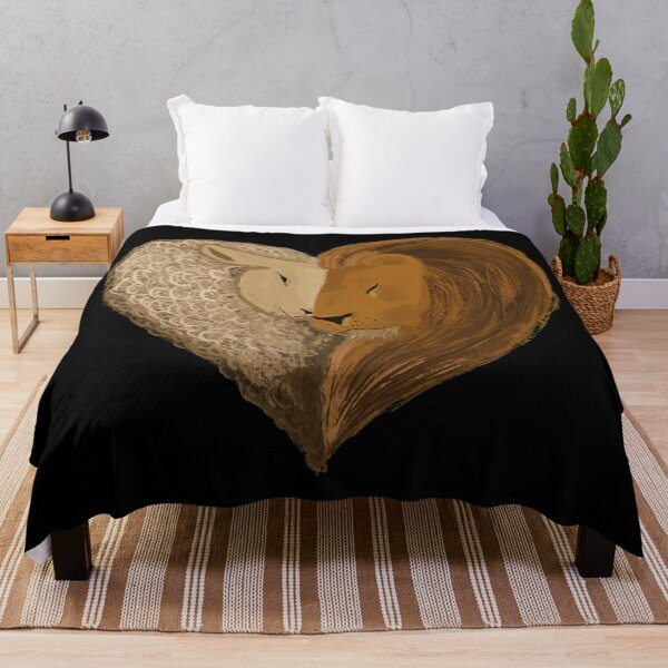 Item preview, Lion and Lamb Love Heart Design designed and sold by ravenmandyshop.
