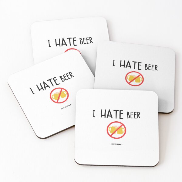 Item preview, I hate beer - white lie party designed and sold by bas19101.