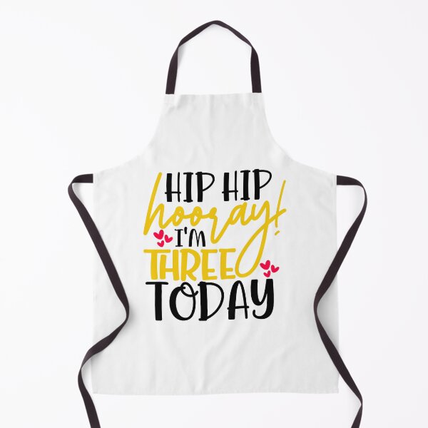 Item preview, Hip hip hooray I’m three today designed and sold by purpleblobart.