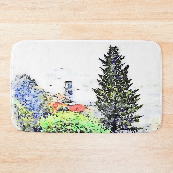 Item preview, Laureana Cilento: church between trees designed and sold by Giuseppe Cocco.
