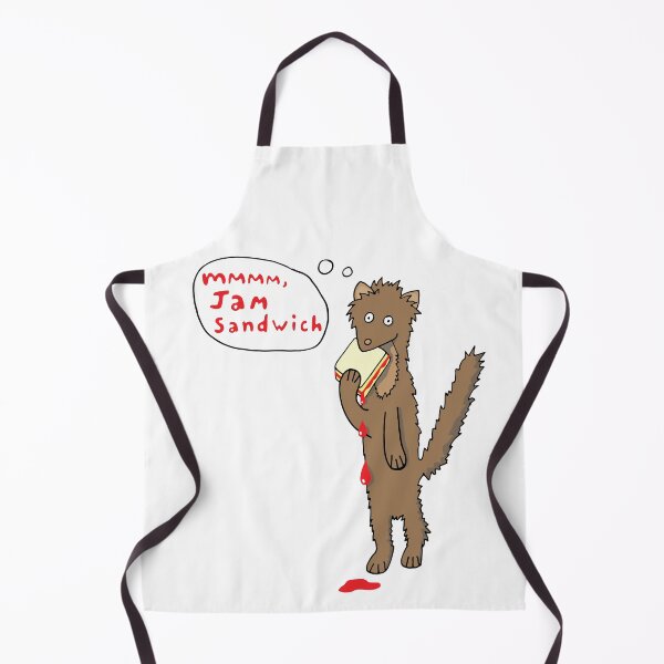 Item preview, Cute Pine Marten eating a Jam Sandwich designed and sold by Geek-topia.