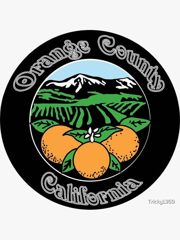 Orange County California Sticker For Sale By Tricky1369 Redbubble