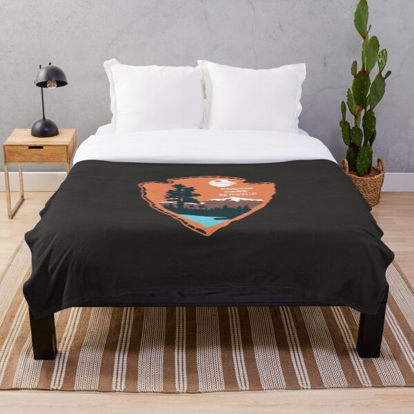 Planetary Park Badge Throw Blanket