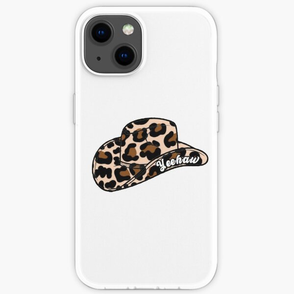 Yeehaw Cheetah Cowboy Hat iPhone Soft Case