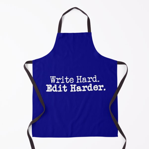 Item preview, Write Hard. Edit Harder. White on Navy designed and sold by TeaRoseWriter.