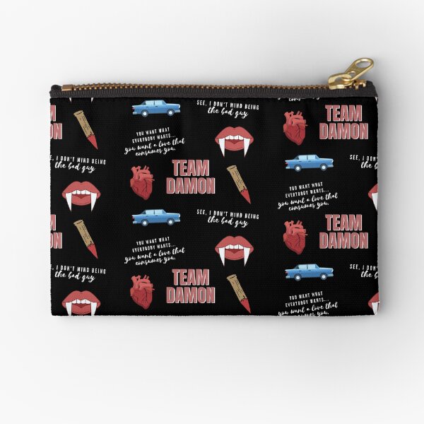 Team Damon Vampire Pack Zipper Pouch