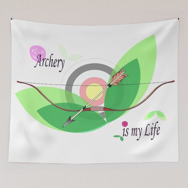 Item preview, Archery is my life / bow and arrow / Archery sign dartboard designed and sold by SGS-.