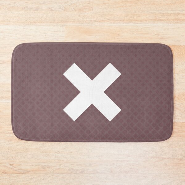 Item preview, White X Cross Halftone Rose Taupe designed and sold by KimVanG.