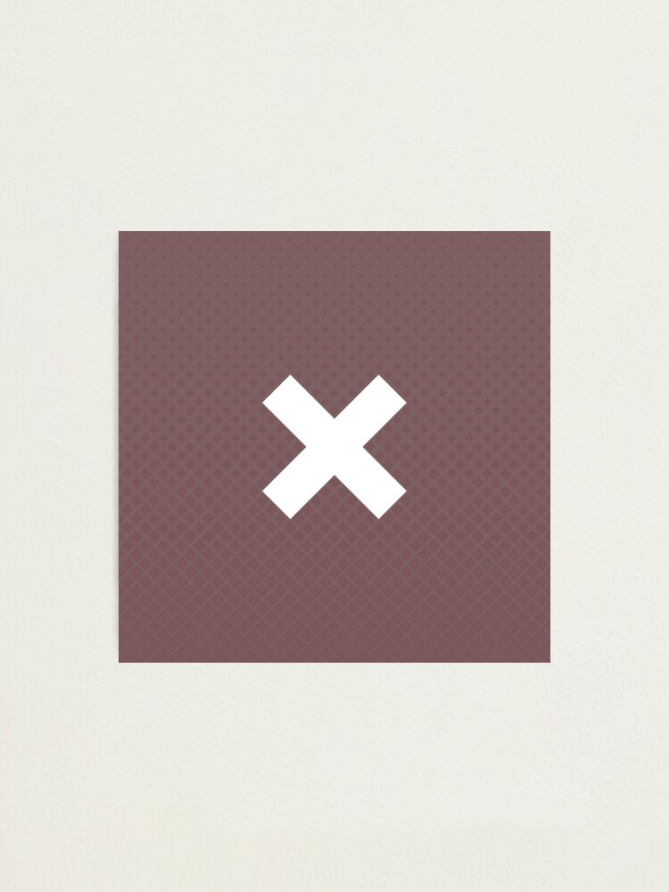 "White X Cross Halftone Rose Taupe" Photographic Print for Sale by KimVanG Redbubble