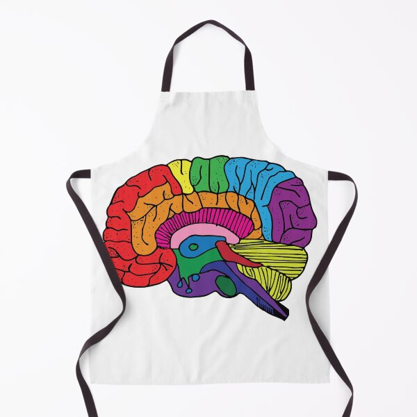 Item preview, Brain Anatomy in Rainbow designed and sold by Geek-topia.