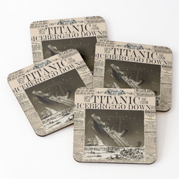 Item preview, Mock Titanic Newspaper Headline v2 designed and sold by BoxOfGraphics.