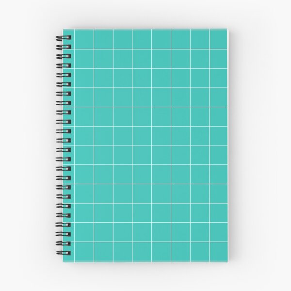 Item preview, Windowpane Check Grid (white/aqua blue) designed and sold by Design Minds Boutique.