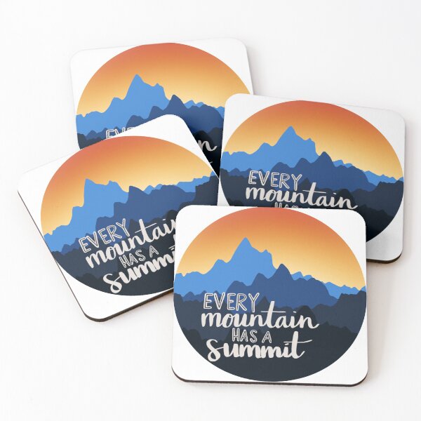Item preview, Every Mountain has a Summit, Motivation Quote, Sunset  designed and sold by MorganRenfro.
