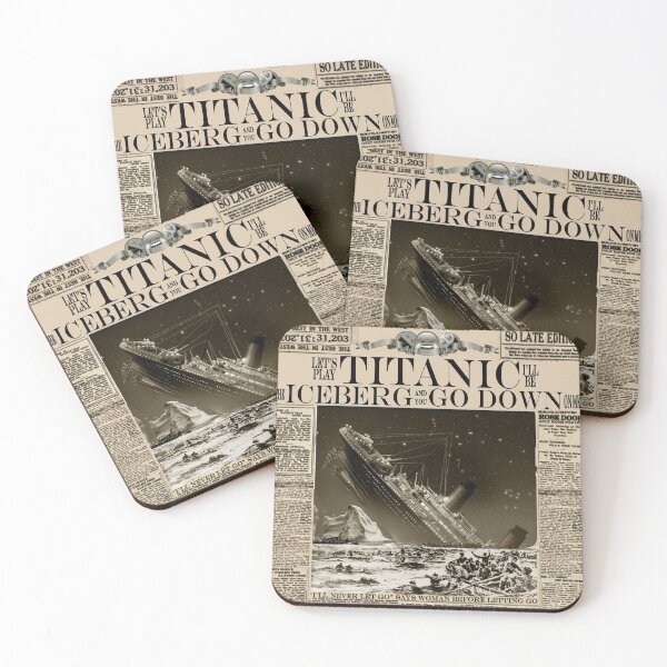 Item preview, Mock Titanic Newspaper Headline designed and sold by BoxOfGraphics.
