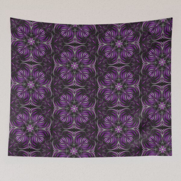 Item preview, Black Purple abstract designed and sold by Kelley Partridge.