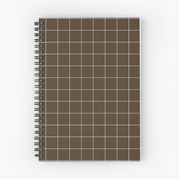 Item preview, Windowpane Check Grid (white/brown) designed and sold by Design Minds Boutique.