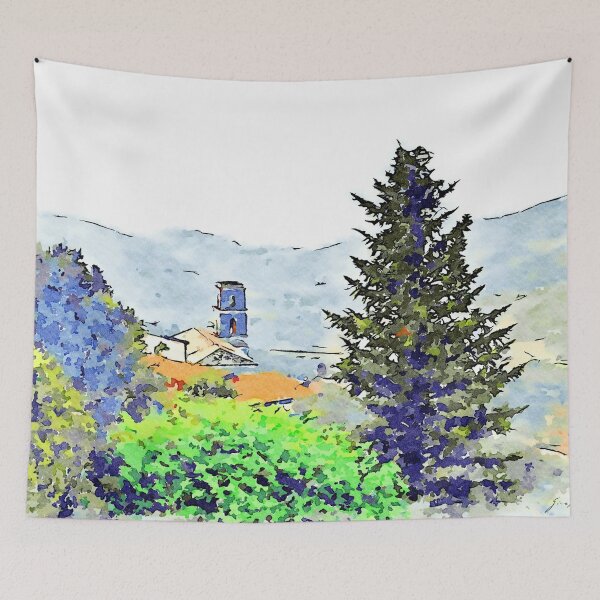 Item preview, Laureana Cilento:church between trees designed and sold by Giuseppe Cocco.