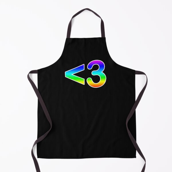 Item preview, Less Than Three Heart '<3' Emoji in Rainbow Gradient designed and sold by Bumblefuzzies.