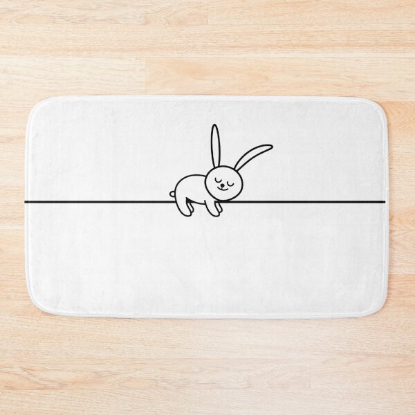Item preview, sleeping bunny-line art designed and sold by spontania.