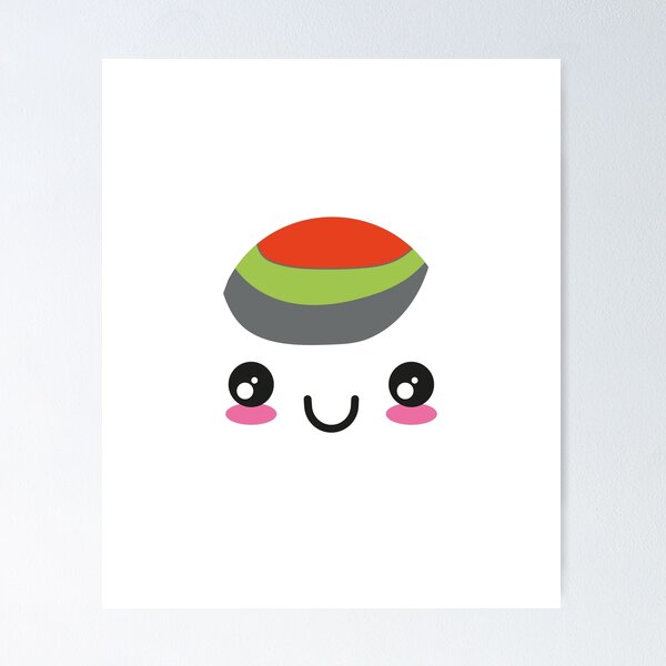 Item preview, kawaii sushi fish food funny japan rice cute designed and sold by korakai.