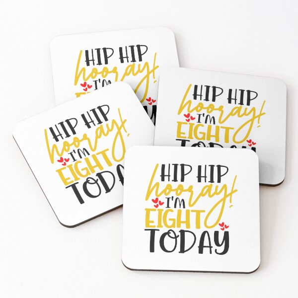 Item preview, Hip hip hooray I’m Eight today designed and sold by purpleblobart.